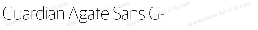 Guardian Agate Sans G字体转换